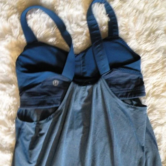 lululemon tank top built in bra blue - Picture 4 of 5